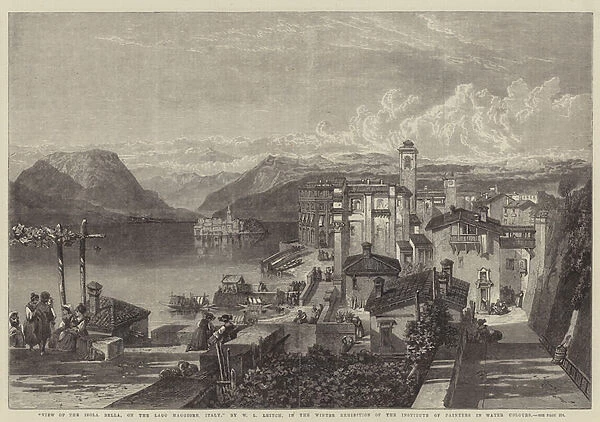 View of the Isola Bella, on the Lago Maggiore, Italy (engraving)