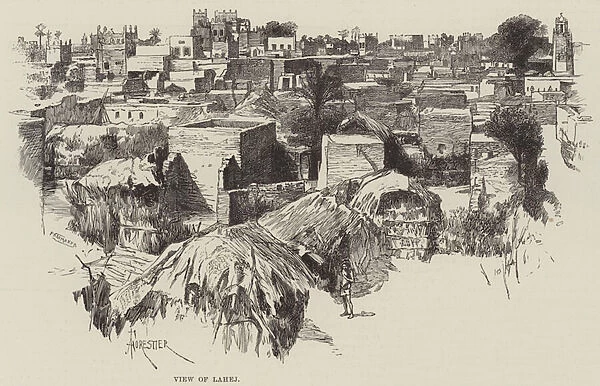 View of Lahej (engraving)