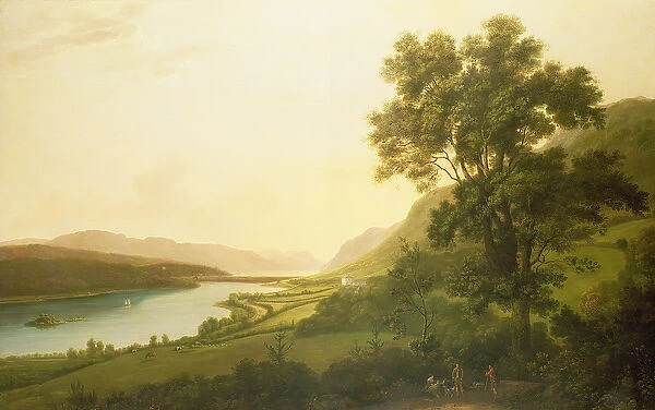 View of Loch Ness (oil on canvas)
