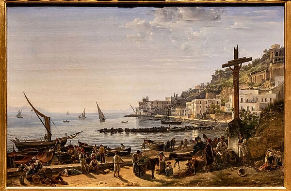 View of Mergellina, 1826 (oil on canvas)