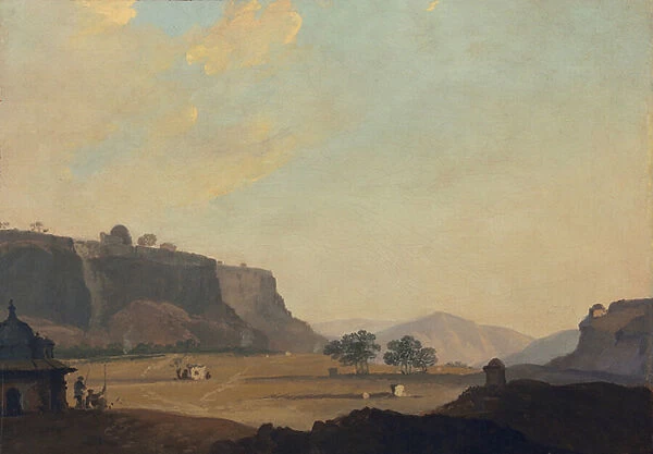 View near Fort Gwalior, India, c. 1783 (oil on canvas)