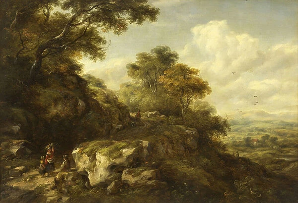 View Near Otford, Kent, 1846 (oil on panel)