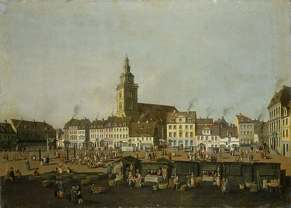 View of the Neue Markt with St. Marys Church, Berlin, c. 1770 (oil on canvas)