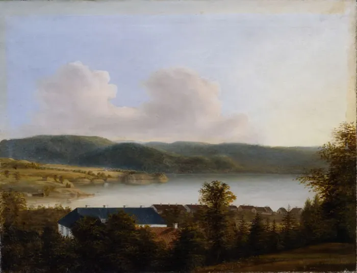 Framed Print : View over Norsjo