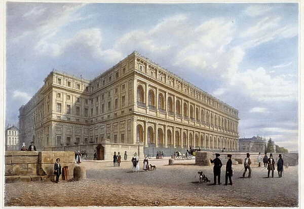 View of Orcay Palace (or Orsay?) - in 'Promenade dans Paris et ses