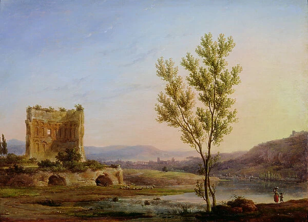 View of the Outskirts of Rome (oil on canvas)