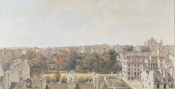 View of Paris from the Belvedere of M. Fornelle, rue des Boulangers, 1787 (pen, brown ink