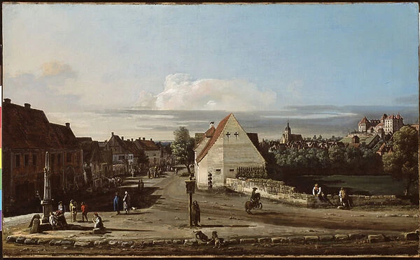 View of Pirna with the Fortress of Sonnenstein, 1755-65 (oil on canvas)