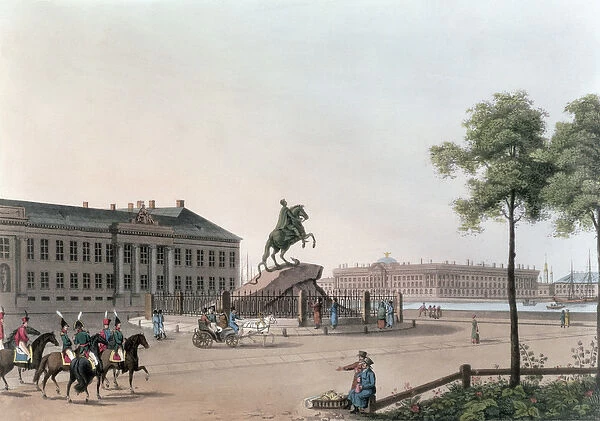 View of the Place of Peter the Great and the Senate House at St