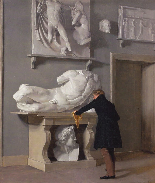The View of the Plaster Cast Collection at Charlottenborg Palace, 1830 (oil on canvas)