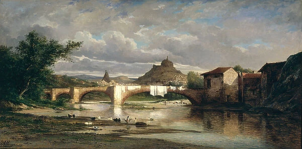 View of Puy-en-Velay from Espaly, 1872 (oil on canvas)