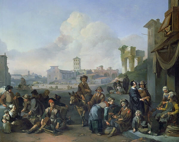 A View in Rome, 1668 (oil on canvas)