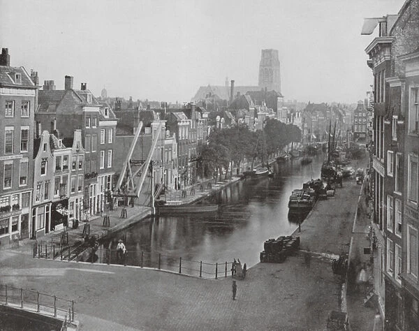 View of Rotterdam, Holland (b  /  w photo)