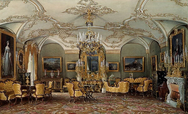 View of the Salon of Alexandra Fyodorovna (Fedorovna or Feodorovna or Charlotte of