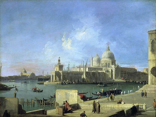 View of the Salute from the Entrance to the Grand Canal Venice, 1727-28 (oil on canvas)