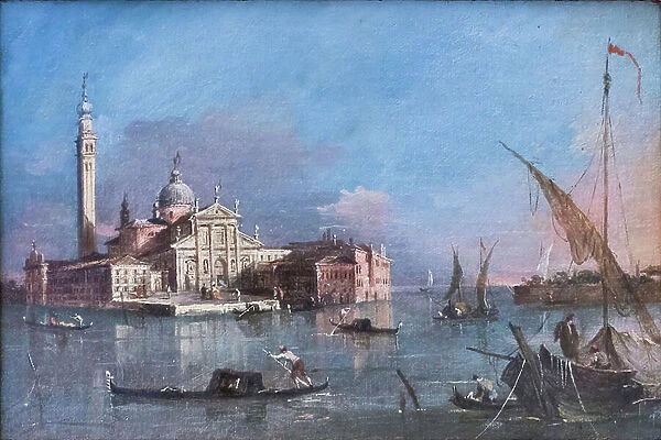 View of San Giorgio maggiore, Francesco Guardi, 18th century (oil on canvas)