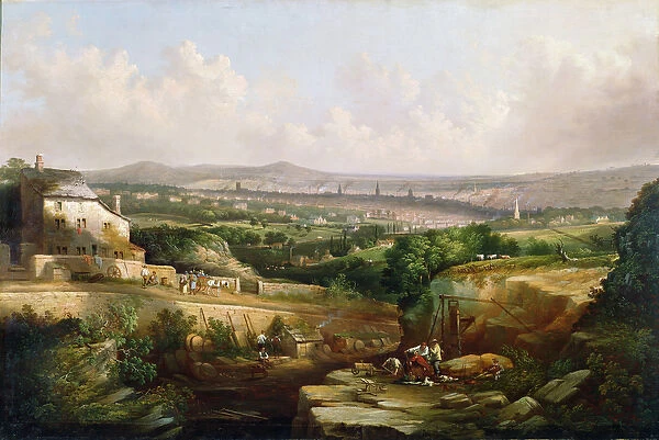 A View of Sheffield from Psalter Lane, c. 1850 (oil on canvas)