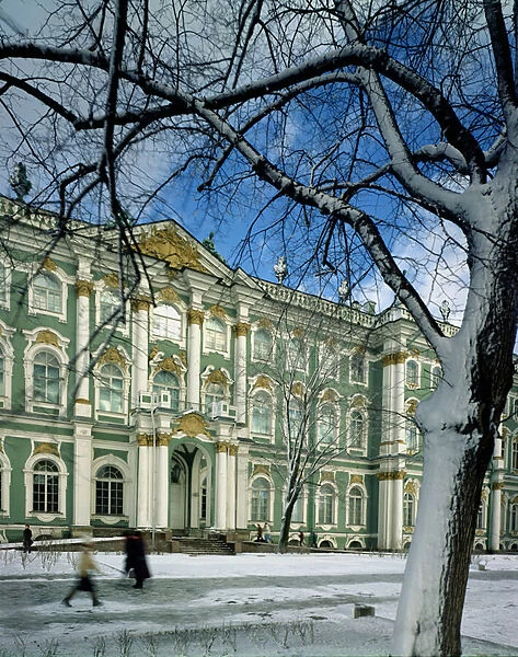 View of the south facade of the Winter Palace, from Palace Square, 1754-62 (photo)