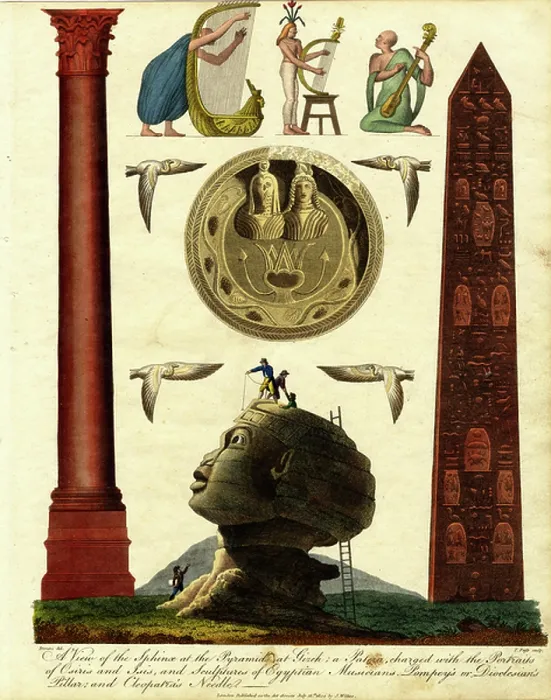 Framed Print : A View of the Sphinx at the Pyramids at Gizeh Framed Print : A View of the Sphinx at the Pyramids at Gizeh