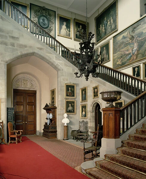 View of the Staircase Hall, 1812-15 (photo)