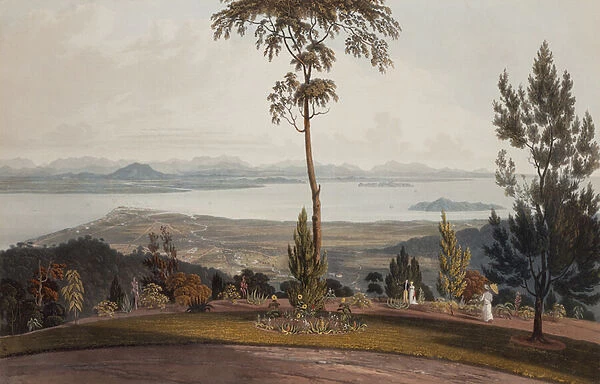 View from Strawberry Hill, Prince of Wales Island, 1821 (aquatint)