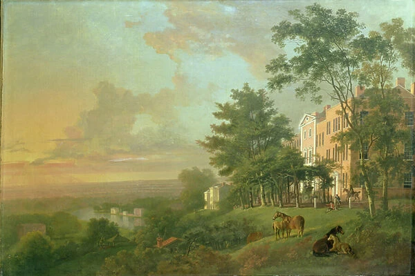 View from the Terrace, Richmond Hill (oil on canvas)
