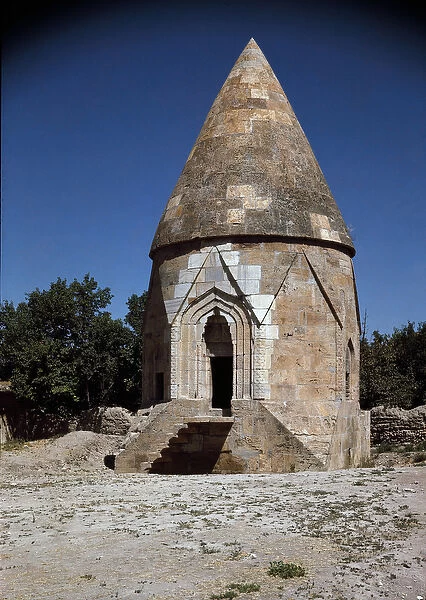 View of the tomb of Melik Gazi (12th century)