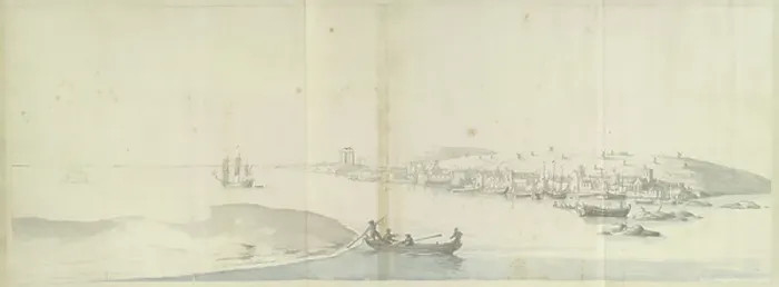 Framed Print : A view of the town of Wicklow