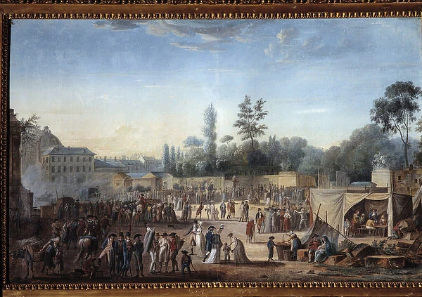 View of the Tuileries Place de la Revolution (1789-1799