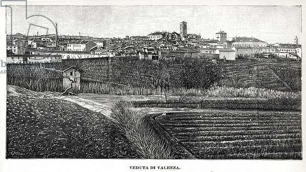 View of Valencia, 1901 (engraving)