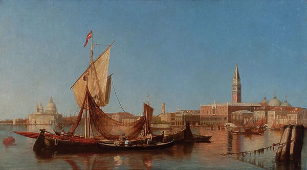 View of Venice - The Bacino of Saint Mark c. 1850 (Oil on canvas)