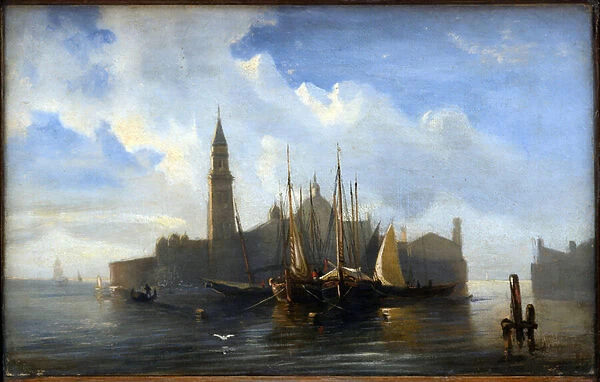 View of Venice par Alexei Petrovich Bogolyubov (Bogoliubov ou Bogolioubov) (1824-1896)