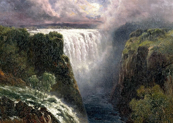 A View of Victoria Falls (oil on canvas)