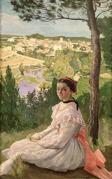 View of the village, Castelnau, 1868 (oil on canvas)