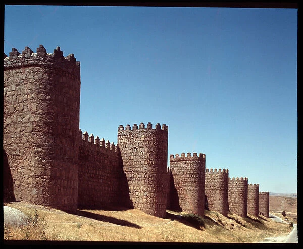 View of the walls of Avila, Spain (View of the walls of Avila, Spain)