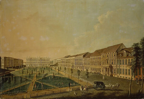 View of Wilhelmsplatz from the south, 1773 (oil on canvas)