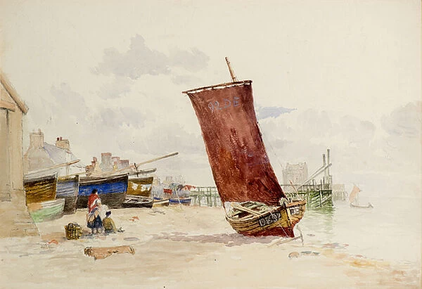 View of the Wooden Pier at Broughty Ferry, 1874 (w  /  c)