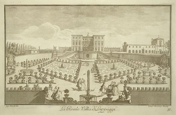 Villa Lappeggi, from Views of Tuscany, published c. 1744-57 (engraving)