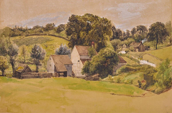 Village, 1810-65 (Watercolour)