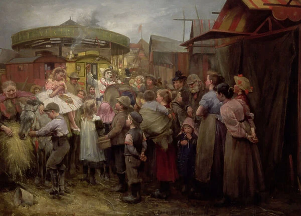 The Village Carnival Hi! Hi! Hi! 1890s (oil on canvas)