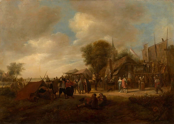 Village Fair, c. 1650-1 (oil on panel)