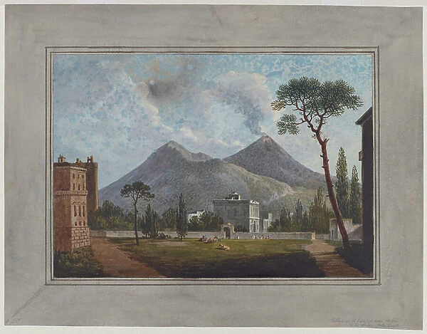 Village Of St Giorgio Near Portici, c. 1781 (w / c, gouache, pencil & gum Arabic on paper)