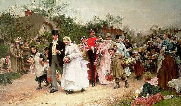 The Village Wedding, 1883 (oil on canvas)