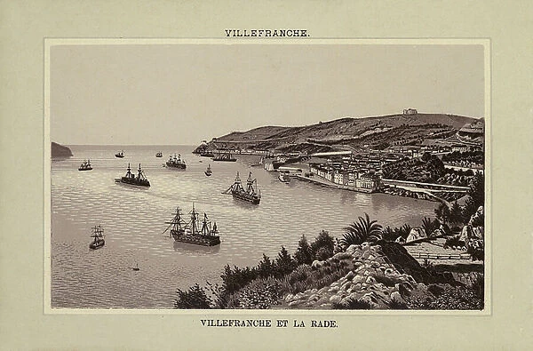 Villefranche, Villefranche et la Rade (litho)