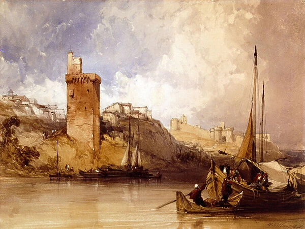 Villeneuve Les Avignon, 1840 (w  /  c on paper)