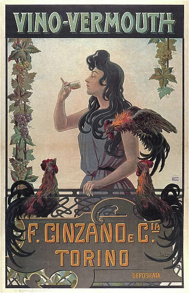 Vino-Vermouth advertising, c.1900 (print)