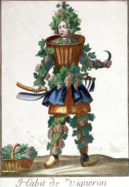 The Vintner's outfit, 17th century (engraving)