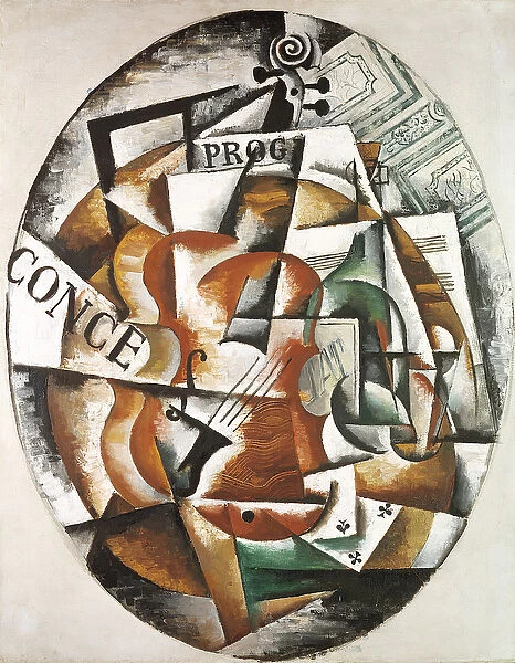 Violin, 1915 (oil on canvas)