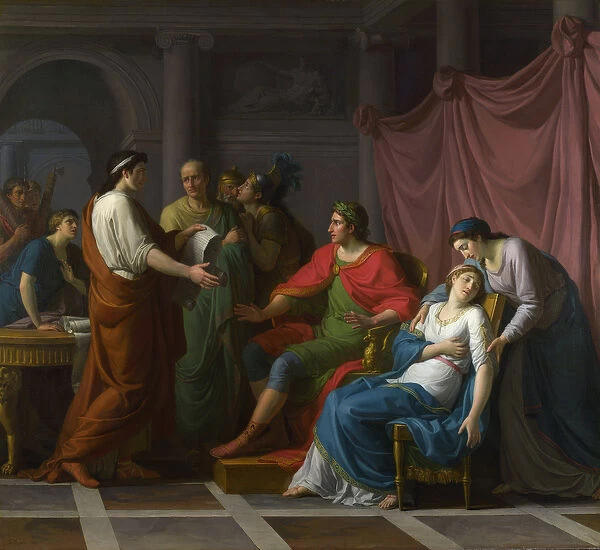 Virgil reading the Aeneid to Augustus and Octavia Oil on canvas 1787 National Gallery