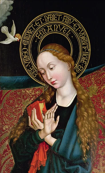 Detail of the Virgin from the Annunciation, from the Orlier Altarpiece, c. 1468-70